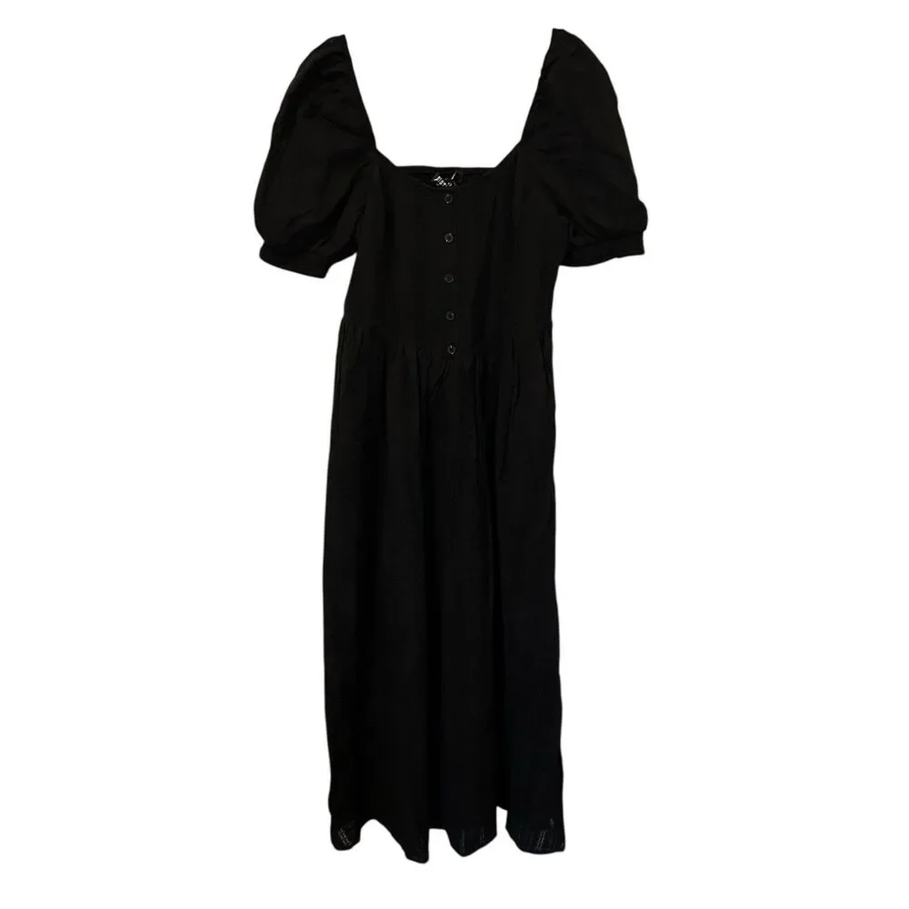 Disturbia Black Maxi Dress - Picture 1 of 15
